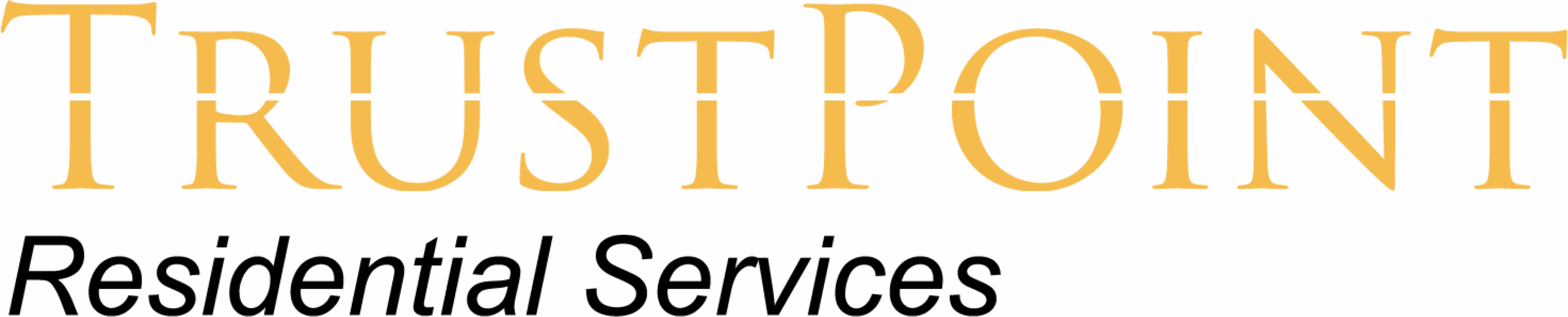 Logo with golden letters 'TP' and partial word 'Services'.